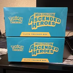 2x Ascended Heroes ETB Sealed Pokemon Elite Trainer Box Bundle of 2 ETBs - Image 3