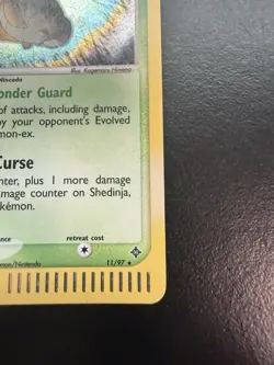 2003 Pokemon TCG Shedinja 11/97 EX Dragon Holo Rare w/ swirl - NM/LP - Image 3