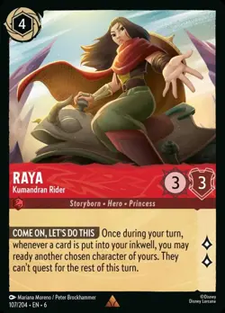 Raya - Kumandran Rider Foil (107) Azurite Sea Disney Lorcana - Image 1