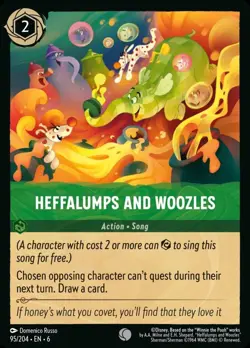 Heffalumps and Woozles (095) Azurite Sea Disney Lorcana - Image 1