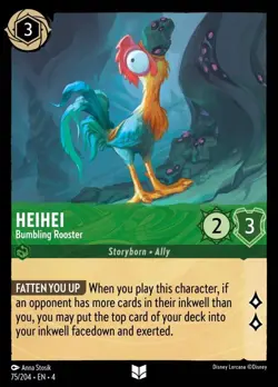 HeiHei - Bumbling Rooster Foil (075) Ursula's Return Disney Lorcana - Image 1