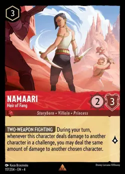 Namaari - Heir of Fang (117) Foil Ursula's Return Disney Lorcana - Image 1