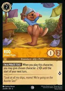 Roo - Littlest Pirate Foil (023) Azurite Sea Disney Lorcana - Image 1