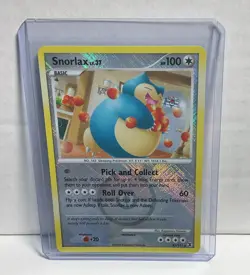 Snorlax 33/111 Rising Rivals Crosshatch Pokemon League Promo Card - Image 1