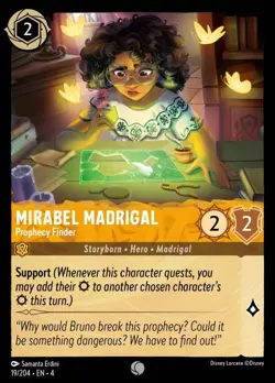 Mirabel Madrigal - Prophecy Finder (019) Foil Ursula's Return Disney Lorcana - Image 1