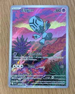 Elgyem 120/086 Illustration Rare Scarlet Violet Black Bolt Pokemon TCG - Image 1