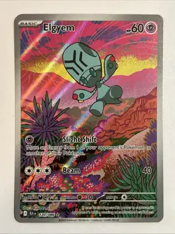 Elgyem 120/086 Pokemon TCG Black Bolt Illustration Rare Card - English - NM/M - Image 1