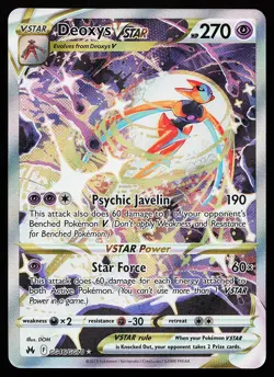 Deoxys VSTAR GG46/GG70 Ultra Rare Crown Zenith Pokemon Card - Image 1