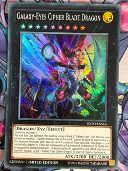 Galaxy-Eyes Cipher Blade Dragon EXFO-ENSE4 LIMITED EDITION YuGiOh Card - Image 1