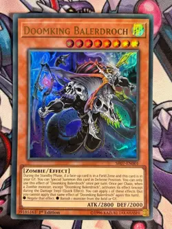 Doomking Balerdroch 1st EDT SR07-EN001 ULTRA RARE YuGiOh Card - Image 1