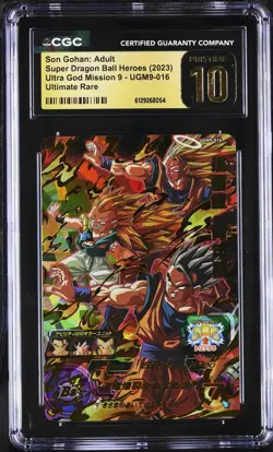CGC 10 Son Gohan: Adult UGM9-016 Super Dragon Ball Heroes Card TCG 054 - Image 1