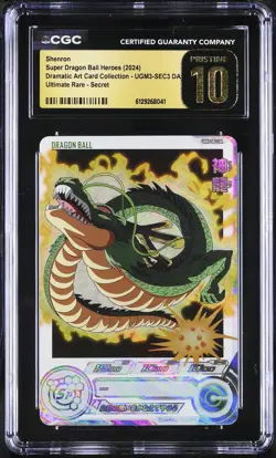 CGC 10 Shenron UGM3-SEC3 DA Super Dragon Ball Heroes Card TCG 041 - Image 1