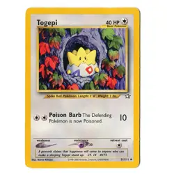 Togepi 51/111 Neo Genesis 2000 Uncommon Pokemon TCG Card - Image 1