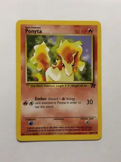 Pokemon Card Team Rocket Ponyta 64/82 Light Played - Image 1