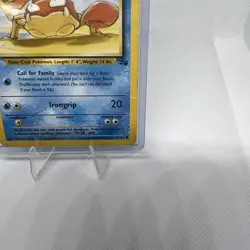 POKEMON CARD KRABBY 51/62 Good Condition- Base Set 1999 Pokemon Card - Image 5