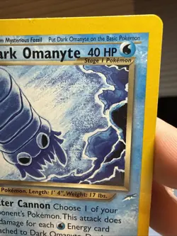 Pokemon TCG Dark Omanyte Neo Destiny Card 37/105 Unlimited Uncommon - Image 4