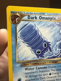 Pokemon TCG Dark Omanyte Neo Destiny Card 37/105 Unlimited Uncommon - Image 5