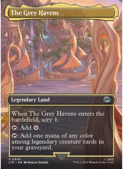The Grey Havens (Borderless) 443 MTG NM - ltr - Image 1