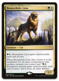 Bronzehide Lion #210 (NM) Theros Beyond Death THB Magic MTG - Image 1