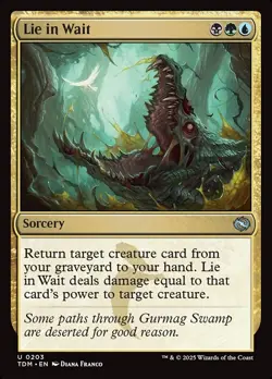 Lie in Wait Foil (203) Tarkir: Dragonstorm TDM MTG Magic - Image 1