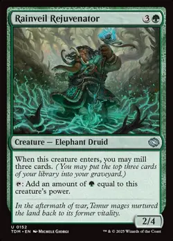 Rainveil Rejuvenator Foil (152) Tarkir: Dragonstorm TDM MTG Magic - Image 1