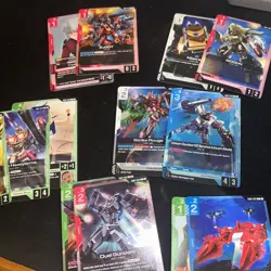 GUNDAM CARD GAME BOOSTER BOX OPENED ALL BULK +2 LRS GREAT FOR DECK BUILDING - Image 3
