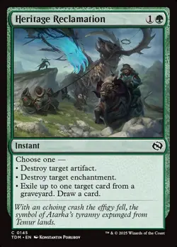 Heritage Reclamation Foil (145) Tarkir: Dragonstorm TDM MTG Magic - Image 1