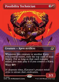 Possibility Technician (295) Borderless Edge of Eternities EOE MTG Magic - Image 1