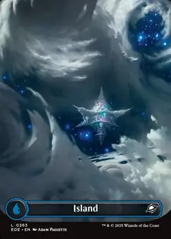 Island Foil (263) Borderless Edge of Eternities EOE MTG Magic - Image 1