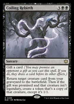 Coiling Rebirth Foil (086) Bloomburrow BLB MTG Magic - Image 1