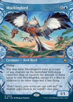 Mockingbird (305) Showcase Bloomburrow BLB MTG Magic - Image 1