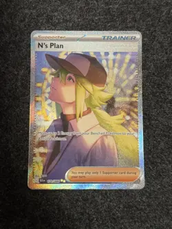 N's Plan 170/086 Sv: Black Bolt Holo Pokemon TCG CARD NM - Image 1