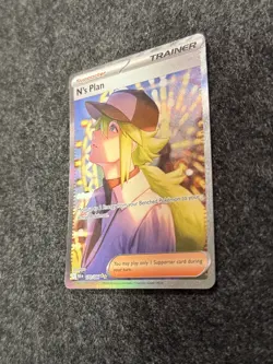 N's Plan 170/086 Sv: Black Bolt Holo Pokemon TCG CARD NM - Image 2