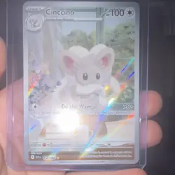 Pokemon Cinccino Illustration Rare 153/086 Sv: Black Bolt Stage 1 Holo Card - Image 1