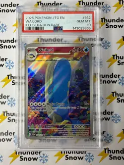 Wailord #162 IR Illustration Rare Journey Together 2025 Pokemon PSA 10 - Image 1