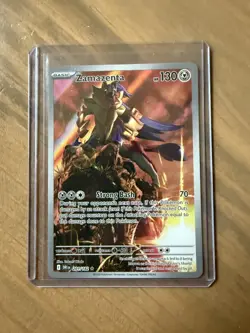 Pokemon TCG Zamazenta 201/182 Illustration Rare Holo Destined Rivals NM/M - Image 1