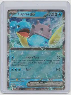 Pokemon TCG Mega Evolution Perfect Order Lapras EX Double Rare 022/088. - Image 1
