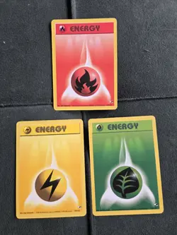 Pokemon TCG - Gym Heroes - Energy Trio - Leaf/Fire/Electric - Image 1