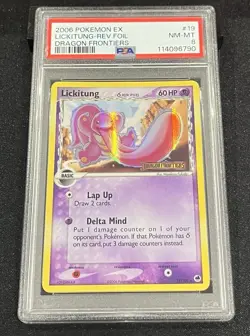 Pokemon Lickitung 19/101 - Reverse Holo Rare Stamped - Dragon Frontiers PSA 8 - Image 1