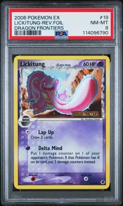 Pokemon Lickitung 19/101 - Reverse Holo Rare Stamped - Dragon Frontiers PSA 8 - Image 3