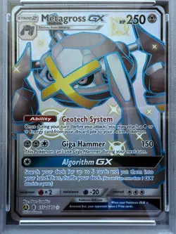 Pokemon Hidden Fates Shiny Promo Metagross GX 157a/145 Alt Art PSA 9 - Image 2