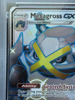 Pokemon Hidden Fates Shiny Promo Metagross GX 157a/145 Alt Art PSA 9 - Image 3