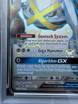 Pokemon Hidden Fates Shiny Promo Metagross GX 157a/145 Alt Art PSA 9 - Image 5