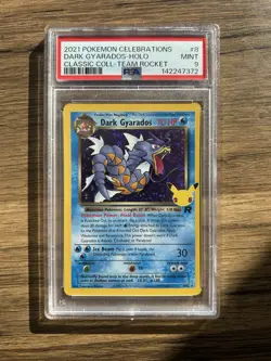 Pokemon TCG | Dark Gyarados 8/82 | PSA 9 | Celebrations Classic Collection 🐉💎 - Image 1