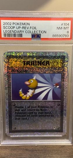2002 Pokemon Legendary collection Reverse holo Scoop up PSA 8 - Image 1