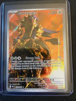 Pokemon Zamazenta 201/182 SV10: Destined Rivals Illustration Rare - Image 1