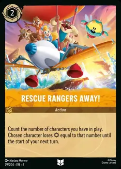 Rescue Rangers Away! Foil (029) Azurite Sea Disney Lorcana - Image 1