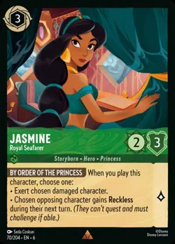 Jasmine - Royal Seafarer (070) Azurite Sea Disney Lorcana - Image 1