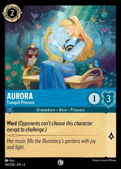 Aurora - Tranquil Princess (141) Foil Ursula's Return Disney Lorcana - Image 1