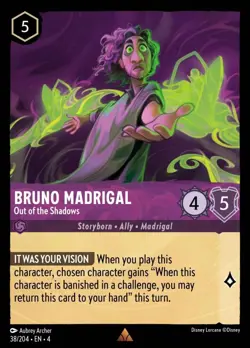 Bruno Madrigal - Out of the Shadows (038) Ursula's Return Disney Lorcana - Image 1